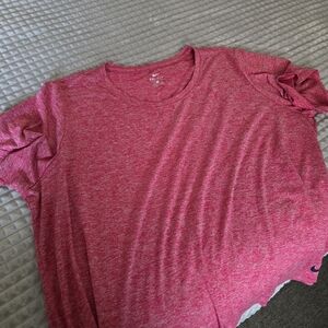 Nike Women's Heathered Pink Short Sleeve Tee